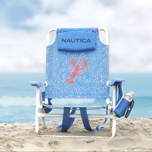 Nautica Beach Chair With Cup Holders